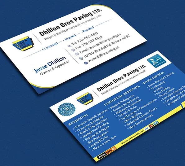 Business card design sample 3