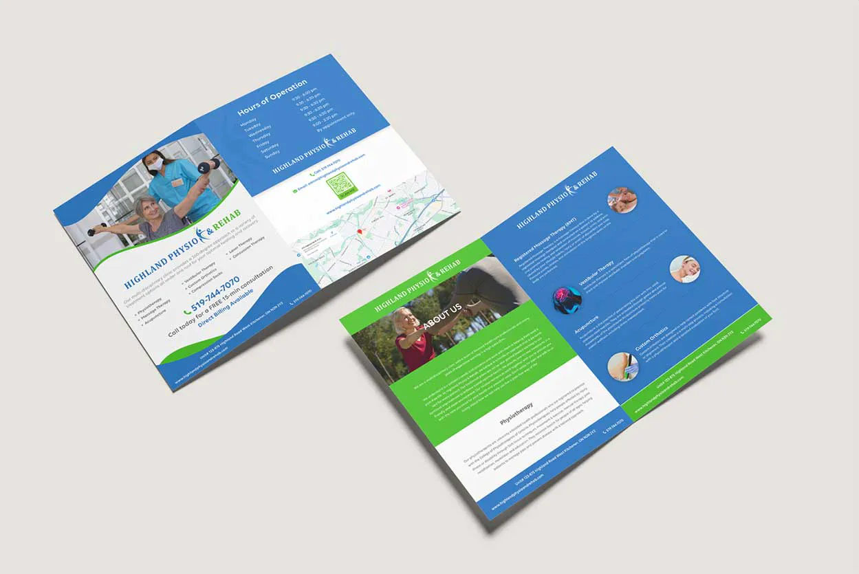 Flyer and brochure design sample 1