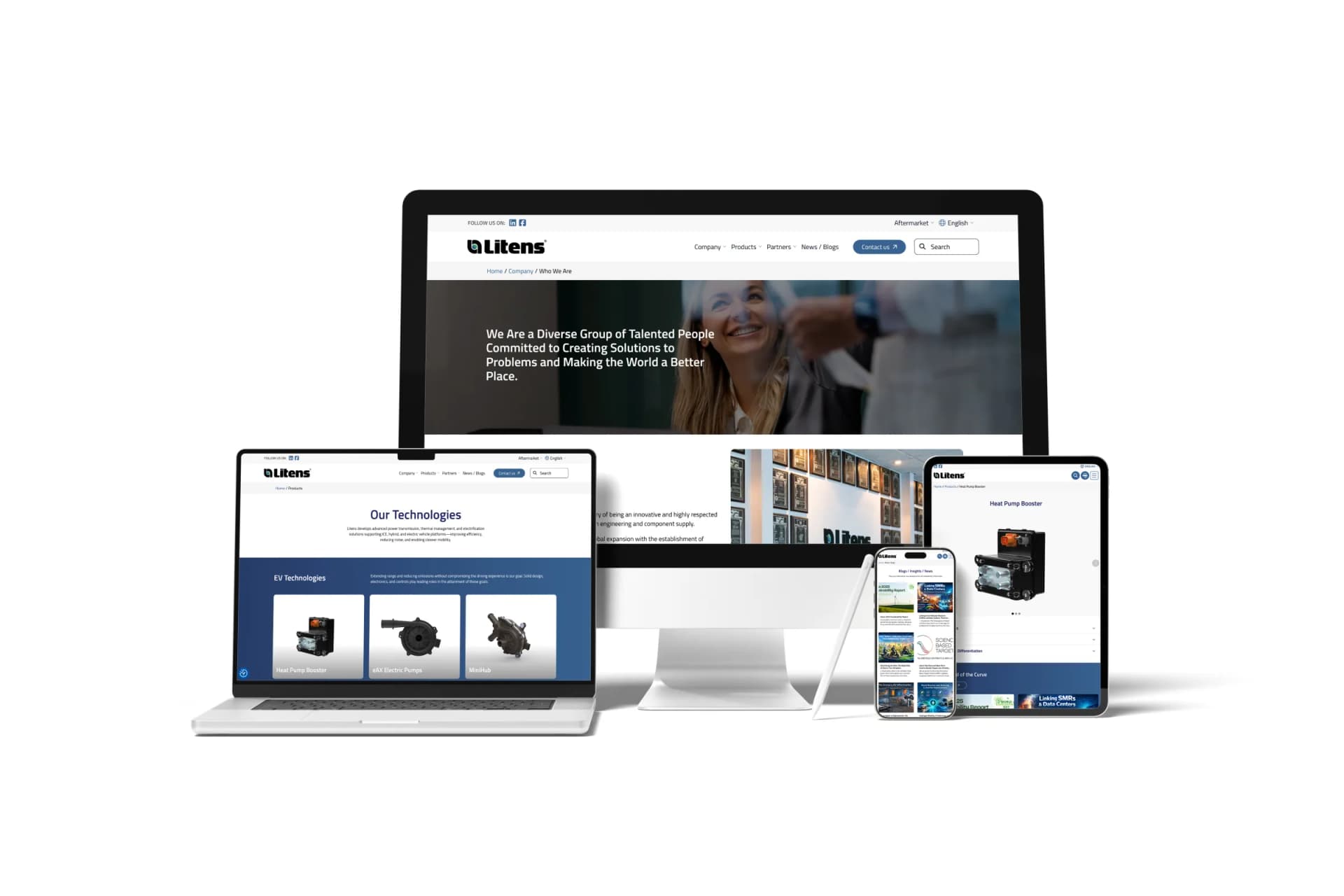Litens website design