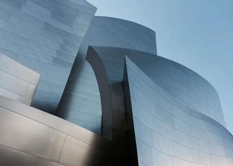 An architectural sculpture in daylight.