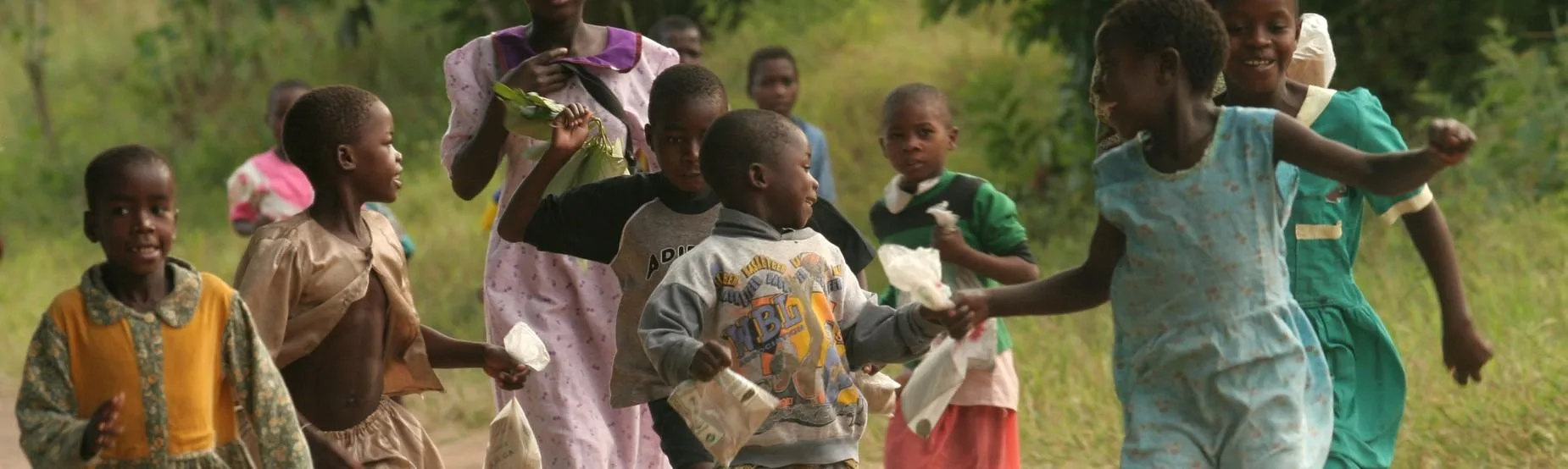 Children playing together outdoors