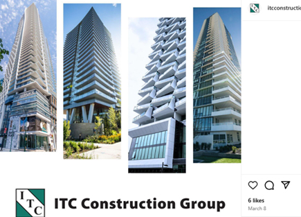 This is an instagram post made by ITC